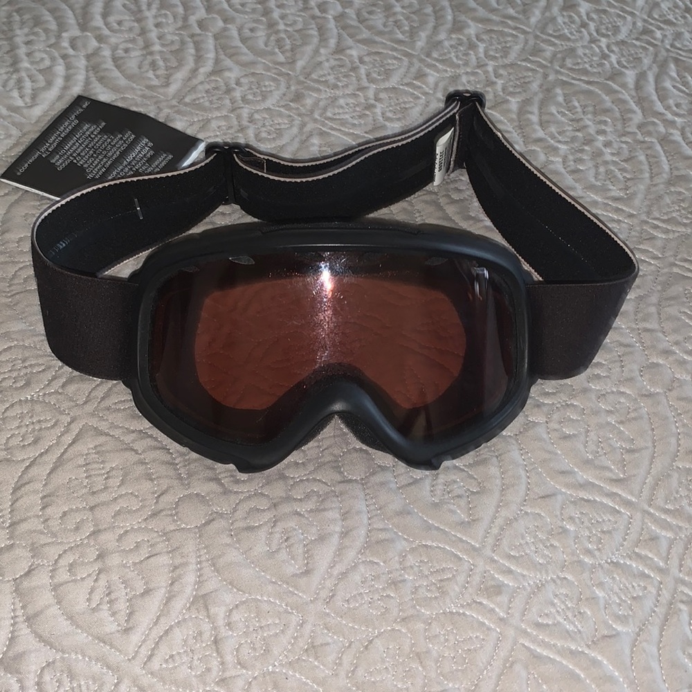 Ski glasses for winter sports adjustable in black
